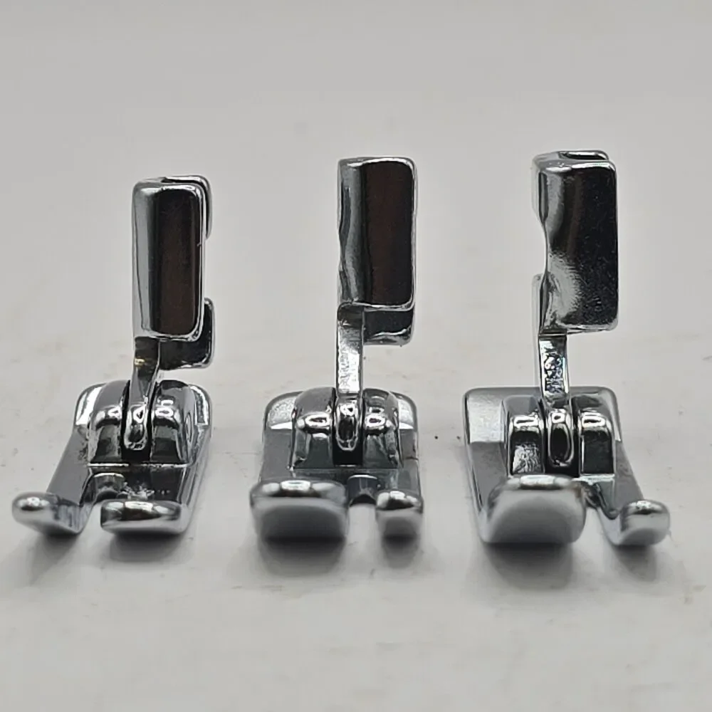 3 High Shank Hinged Presser Feet Lot Industrial Sewing Machine Straight Stitch